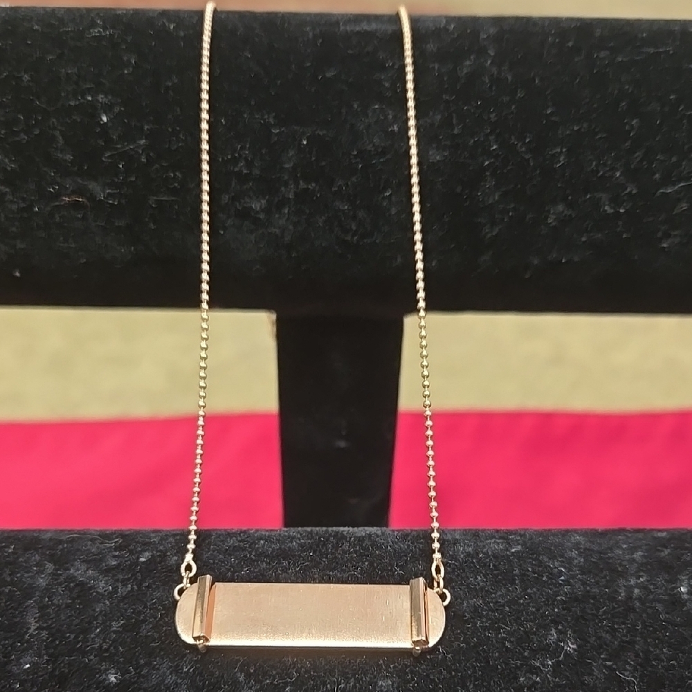 KEEP Collective Gold Bar Necklace Minimalist Design